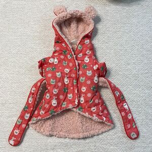 Cat S Christmas Holiday Sherpa Lined Robe Sweater